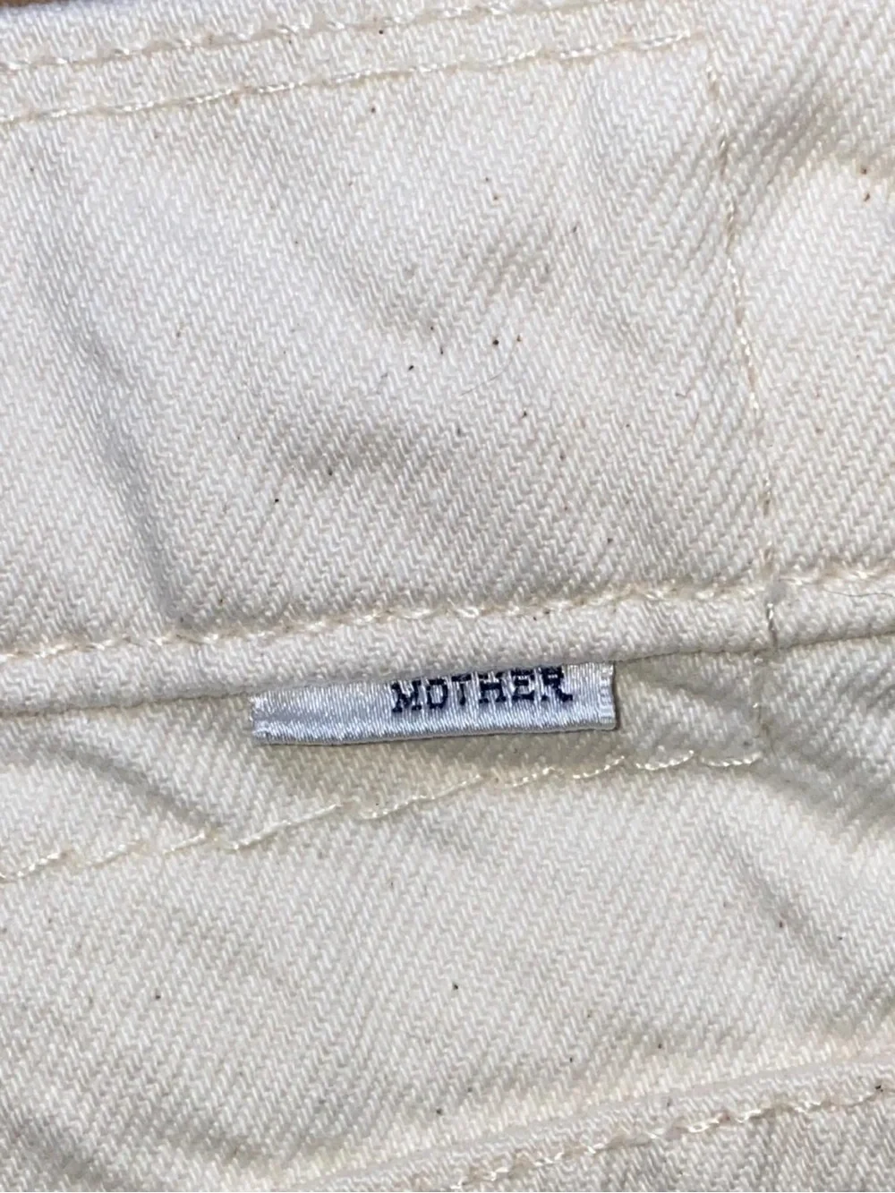 MOTHER Superior The Scooter Skimp High Rise Flare Jeans Natural Selection White